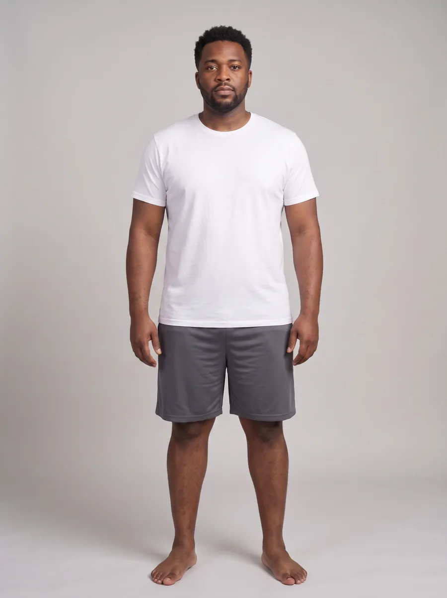 Illustrative sample photograph representing male, 30s after sustained weight treatment