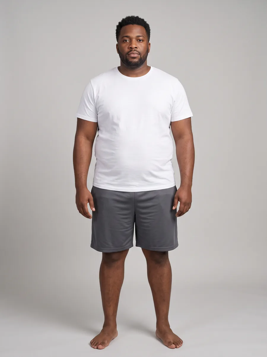 Illustrative sample photograph representing male, 30s before treatment